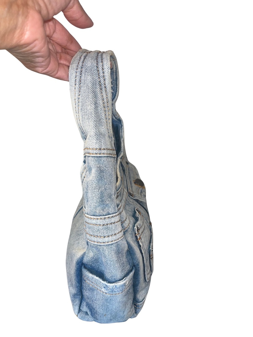 ZARA Small limited Edition Denim Bag - Picture 5 of 10